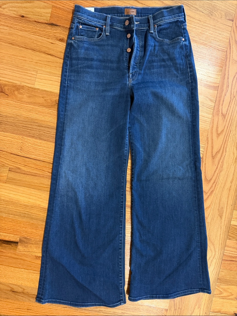 MOTHER Tomcat Roller High-Rise Wide Leg Jeans size 30